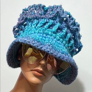 Blue Crochet Hat